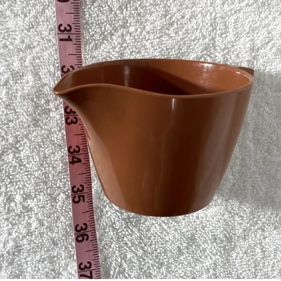 Vintage MCM Stylized Dinnerware Brown Melmac Melamine Cream & Sugar Set - Picture 14 of 14